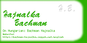 hajnalka bachman business card